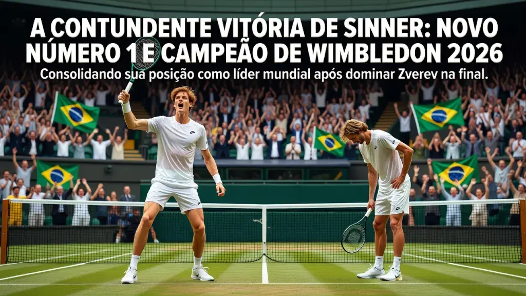 Sinner Domina Zverev, Conquista Wimbledon e Confirma Reinado no Ranking