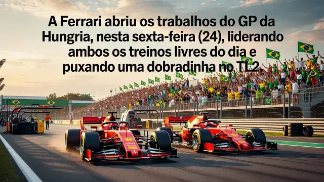 Ferrari domina os dois treinos livres no GP da Hungria